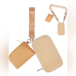 Tan Crossbody Bag Set